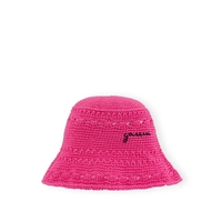 CAPPELLO CROCHET ROSA GANNI