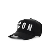 CAPPELLO DA BASEBALL BE ICON NERO BIANCO DSQUARED2