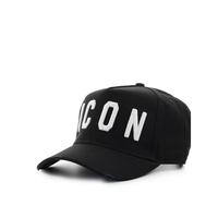 CAPPELLO DA BASEBALL BE ICON NERO BIANCO DSQUARED2