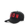 CAPPELLO DA BASEBALL BE ICON NERO ROSSO DSQUARED2