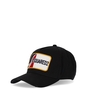 CAPPELLO DA BASEBALL D2 PATCH NERO ROSSO BLU DSQUARED2