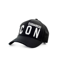 CAPPELLO DA BASEBALL ICON NERO BIANCO DSQUARED2