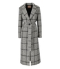 CAPPOTTO CON CINTURA CHECK GRIGIO TWINSET