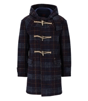 CAPPOTTO MONTGOMERY A QUADRI CUFF BLU BOB