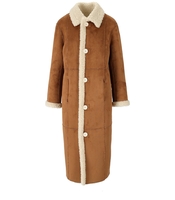 CAPPOTTO REVERSIBILE KENCA PANNA CUOIO STAND STUDIO