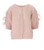 CARDIGAN CON PIUME ROSA TWINSET