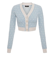 CARDIGAN CROP CARTA DA ZUCCHERO ELISABETTA FRANCHI