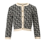 CARDIGAN CROP NERO BURRO ELISABETTA FRANCHI