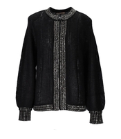 CARDIGAN NERO CON PAILLETTES TWINSET