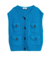 CARDIGAN SMANICATO CHINTZ AZZURRO ESSENTIEL ANTWERP