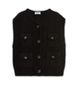 CARDIGAN SMANICATO CHINTZ NERO ESSENTIEL ANTWERP