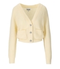 CARDIGAN SOLID CREMA GANNI
