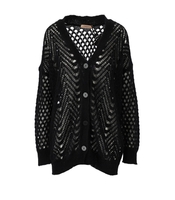 CARDIGAN TRAFORATO NERO TWINSET