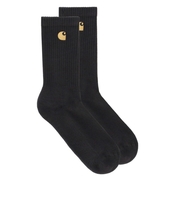 CARHARTT WIP CHASE BLACK SOCKS