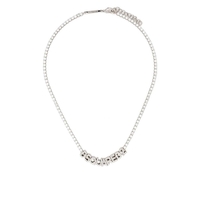 COLLANA LOGO STRASS ARGENTO DSQUARED2
