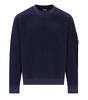 C.P. COMPANY BRUSHED DIAGONAL FLEECE BLUES SWEATSHIRT