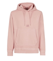 C.P. COMPANY COTTON FLEECE ROSA HOODIE