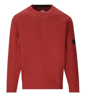 C.P. COMPANY DIAGONAL RAISED FLEECE KETCHUP SWEATSHIRT