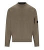C.P. COMPANY DIAGONAL RAISED FLEECE WALNUT SWEATSHIRT