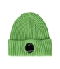 C.P. COMPANY GREEN RIBBED BEANIE