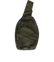 C.P. COMPANY NYLON B MILITÄRGRÜNER EINE-SCHULTER-RUCKSACK