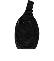 C.P. COMPANY SCHWARZER EINE-SCHULTER-RUCKSACK