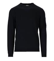 C.P. COMPANY SEA ISLAND BLAUER RUNDHALSPULLOVER