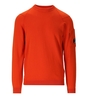 C.P. COMPANY SEA ISLAND ORANGE RUNDHALSPULLOVER