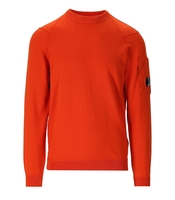 C.P. COMPANY SEA ISLAND ORANGE RUNDHALSPULLOVER