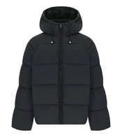 DAILY PAPER RELAXED BLACK HOODED PADDED JACKET