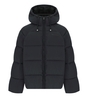 DAILY PAPER RELAXED BLACK HOODED PADDED JACKET