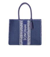 DE SIENA MYKONOS BLAUE SHOPPERTASCHE