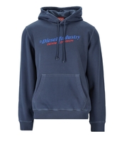 DIESEL S-GINN-HOOD-IND BLAU HOODIE