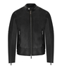 DSQUARED2 BLACK LEATHER BIKER JACKET