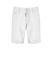 DSQUARED2 BULL MARINE WHITE BERMUDA SHORTS