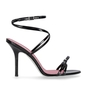 DSQUARED2 GLOSSY BLACK HEELED SANDAL