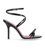 DSQUARED2 GLOSSY BLACK HEELED SANDAL