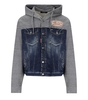 DSQUARED2 HYBRID MELANGE GREY DENIM JACKET