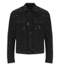 DSQUARED2 ICON BOXY JEAN SCHWARZE DENIMJACKE
