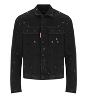 DSQUARED2 ICON BOXY JEAN SCHWARZE DENIMJACKE