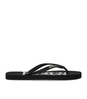 DSQUARED2 ICON SPLASH BLACK FLIP FLOPS