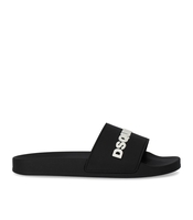 DSQUARED2 LOGO BLACK WHITE SLIDE