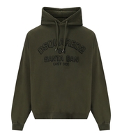 DSQUARED2 LOOSE FIT MILITÄRGRUNES HOODIE