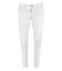 DSQUARED2 WHITE BULL SKATER WHITE JEANS