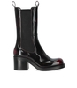 ELENA IACHI BLACK RED HEELED CHELSEA BOOT