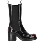 ELENA IACHI BLACK RED HEELED CHELSEA BOOT