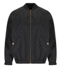 ELISABETTA FRANCHI BLACK JACQUARD BOMBER JACKET