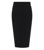 ELISABETTA FRANCHI BLACK MIDI SKIRT