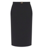 ELISABETTA FRANCHI BLACK SKIRT WITH LOGO