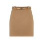 ELISABETTA FRANCHI CAMEL BELTED SKIRT